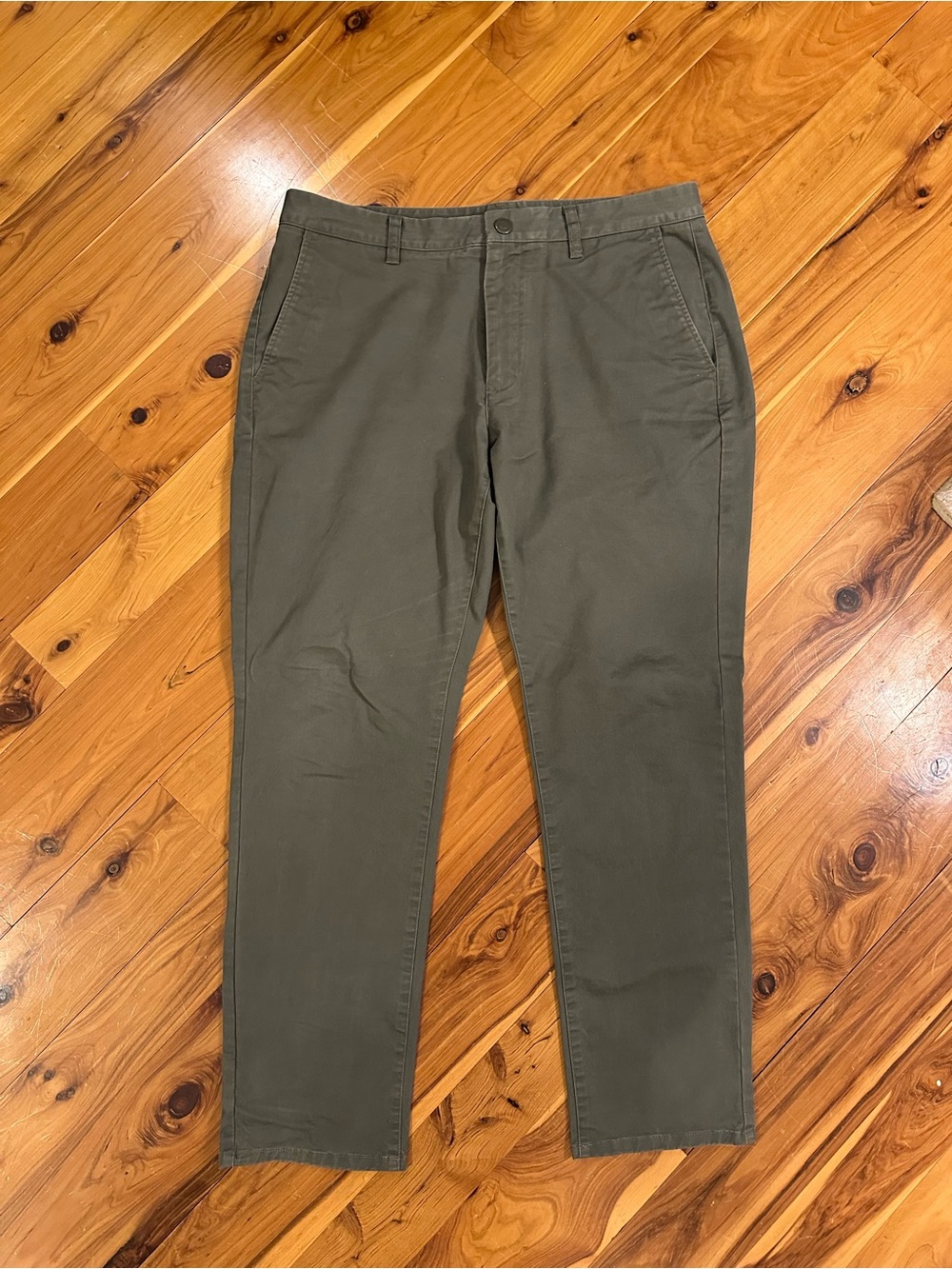 Bonobos Olive Chinos - Athletic 34/30
